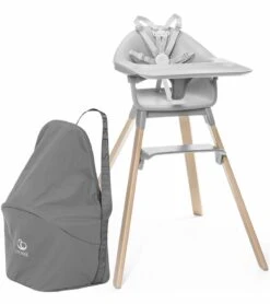 Stokke Clikk High Chair Travel Bundle - Cloud Grey