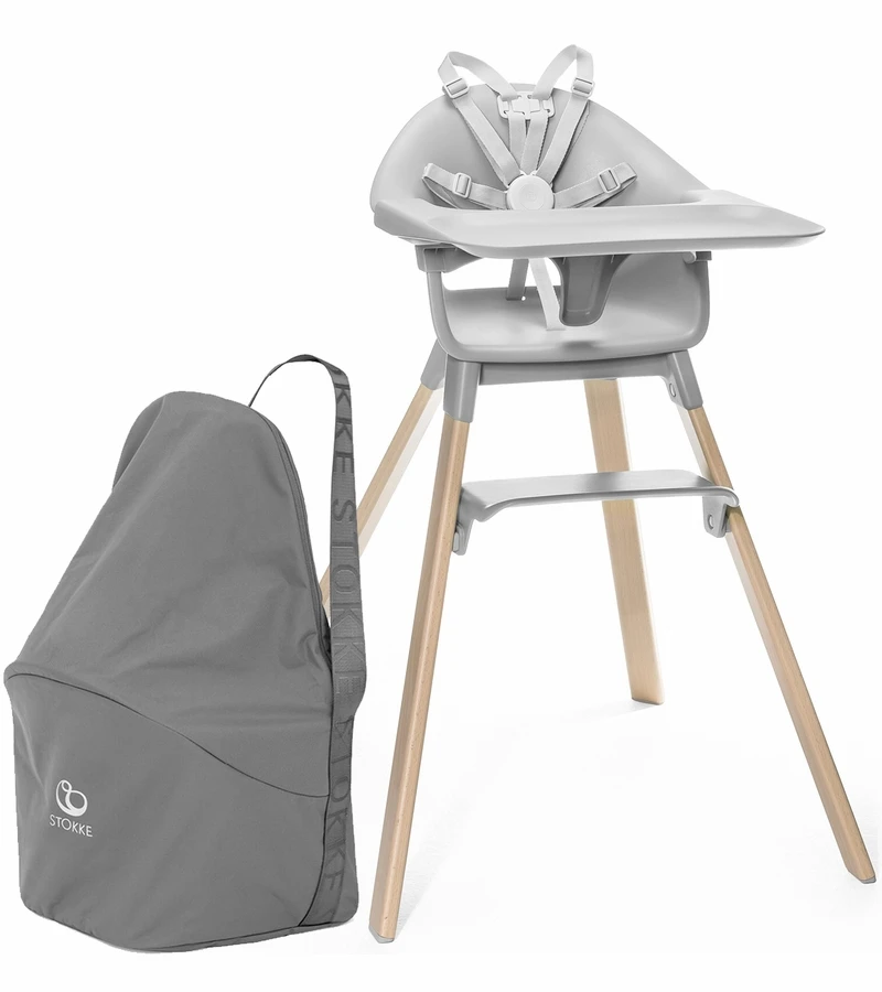 Stokke Clikk High Chair Travel Bundle - Cloud Grey