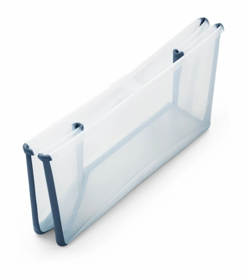 Stokke Flexi Bath Heat Sensitive Tub + Newborn Support - Transparent Blue - Image 2