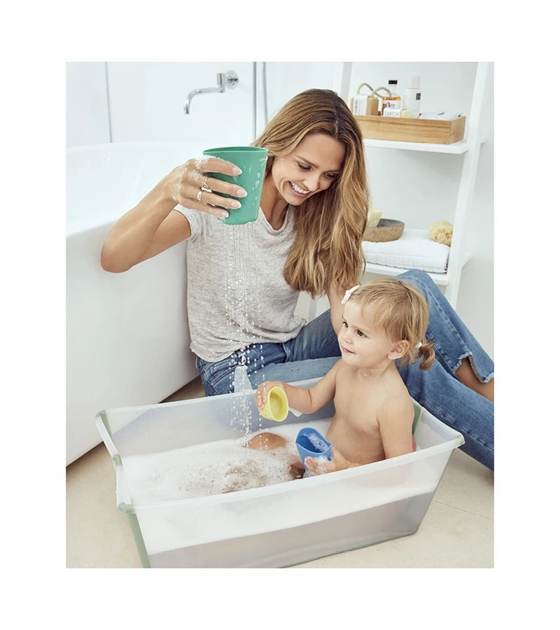 Stokke Flexi Bath X-Large Heat Sensitive - Transparent Green - Image 2