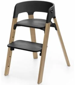 Stokke Steps Chair - Black/Natural Oak