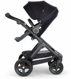 Stokke Trailz All-Terrain Stroller - Black/Black Leatherette/Black