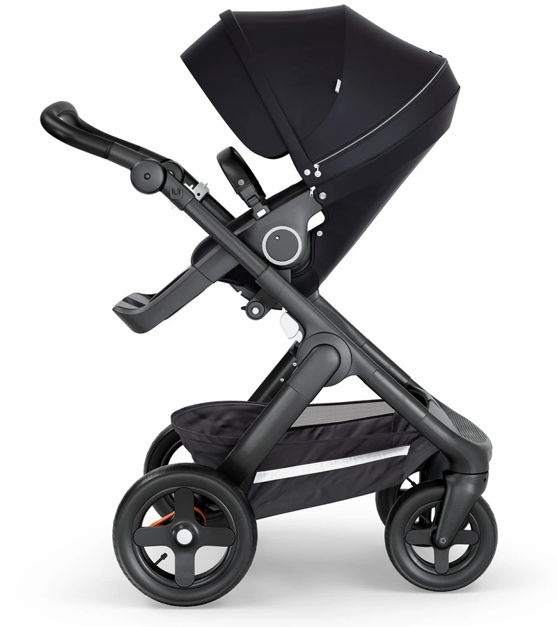 Stokke Trailz All-Terrain Stroller - Black/Black Leatherette/Black