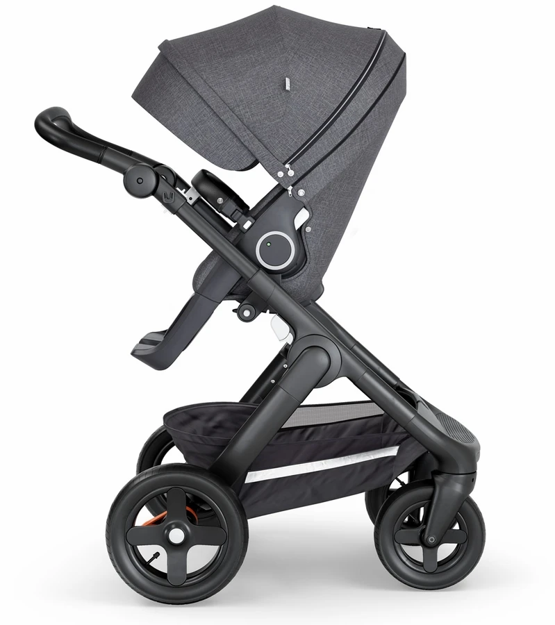 Stokke Trailz All-Terrain Stroller - Black/Black Leatherette/Black Melange - Image 2