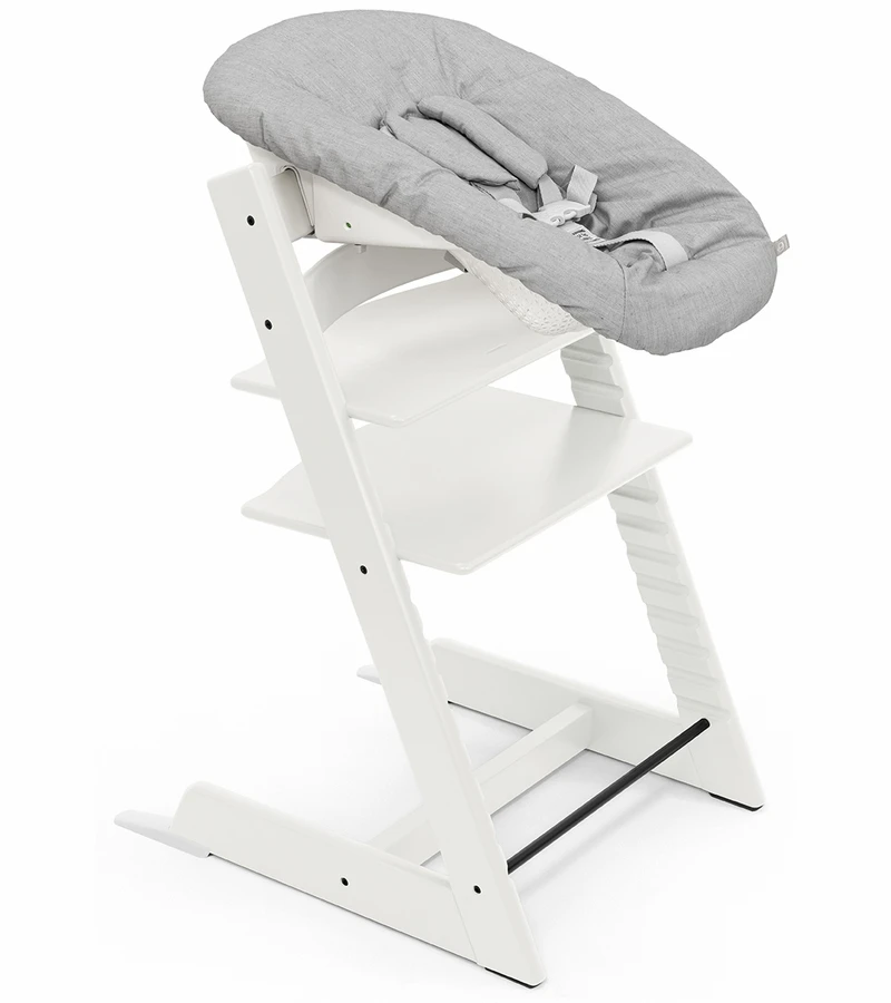 Stokke Tripp Trapp Chair + Newborn Set Bundle - White - Image 2