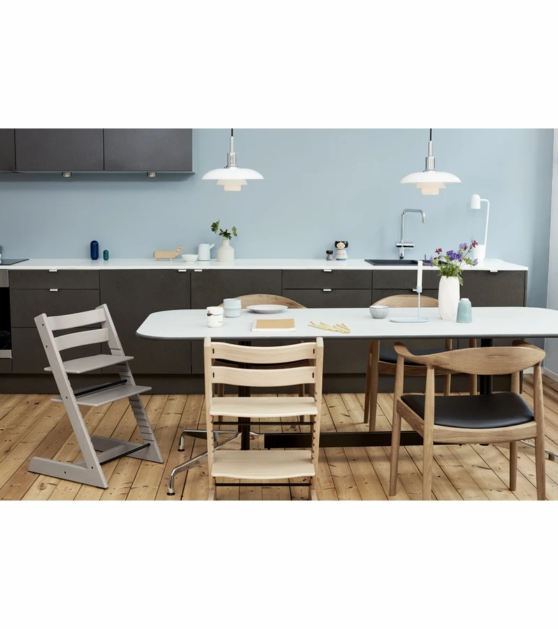 Stokke Tripp Trapp Oak High Chair - White - Image 3