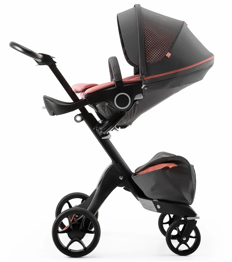 Stokke Xplory Athleisure Stroller - Coral - Image 3