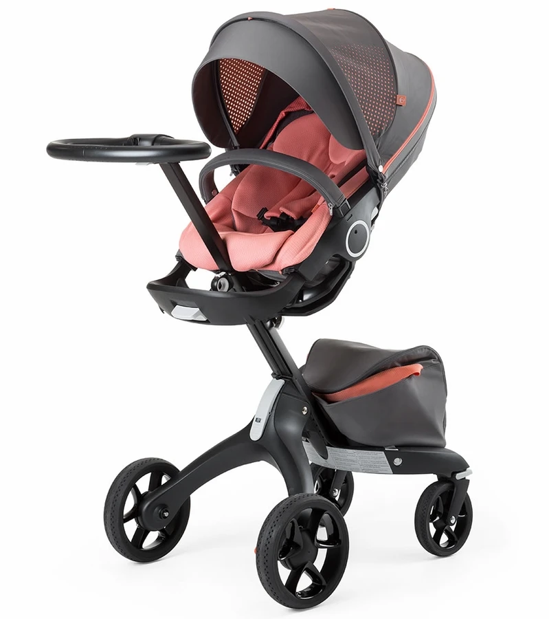 Stokke Xplory Athleisure Stroller - Coral - Image 4