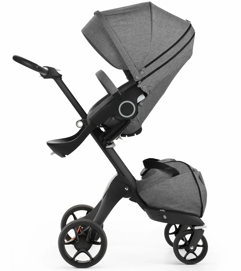 Stokke Xplory Stroller - Black/Black Melange - Image 2