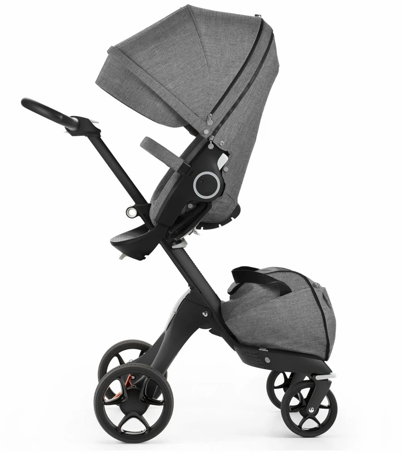 Stokke Xplory Stroller - Black/Black Melange - Image 3