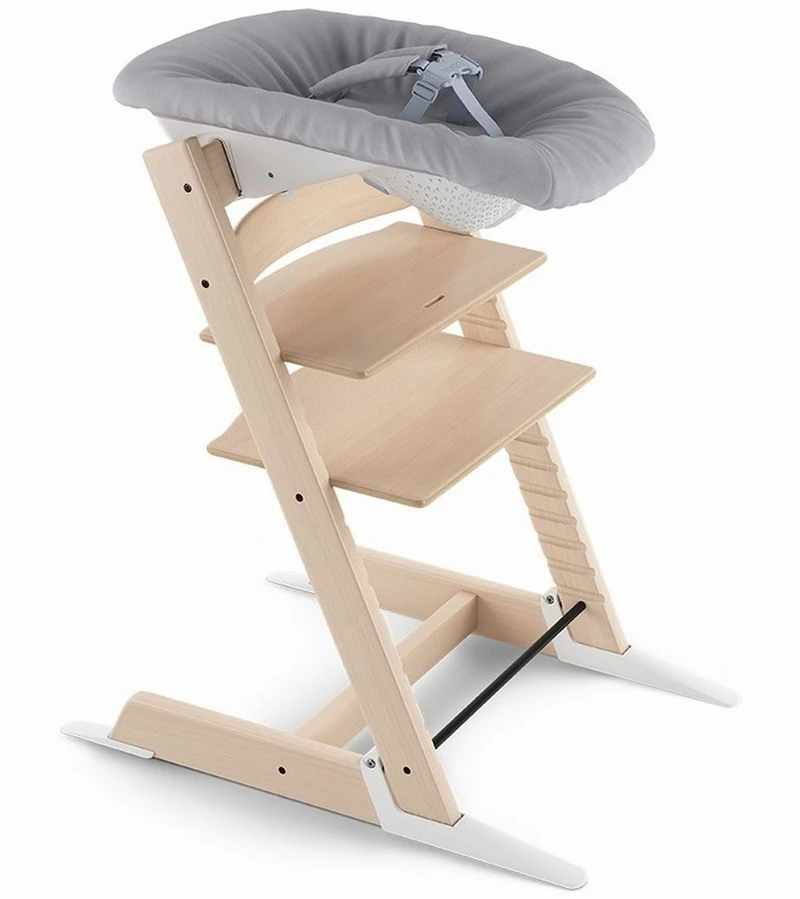 Stokke Tripp Trapp Chair + Newborn Set Bundle - Serene Pink - Image 3
