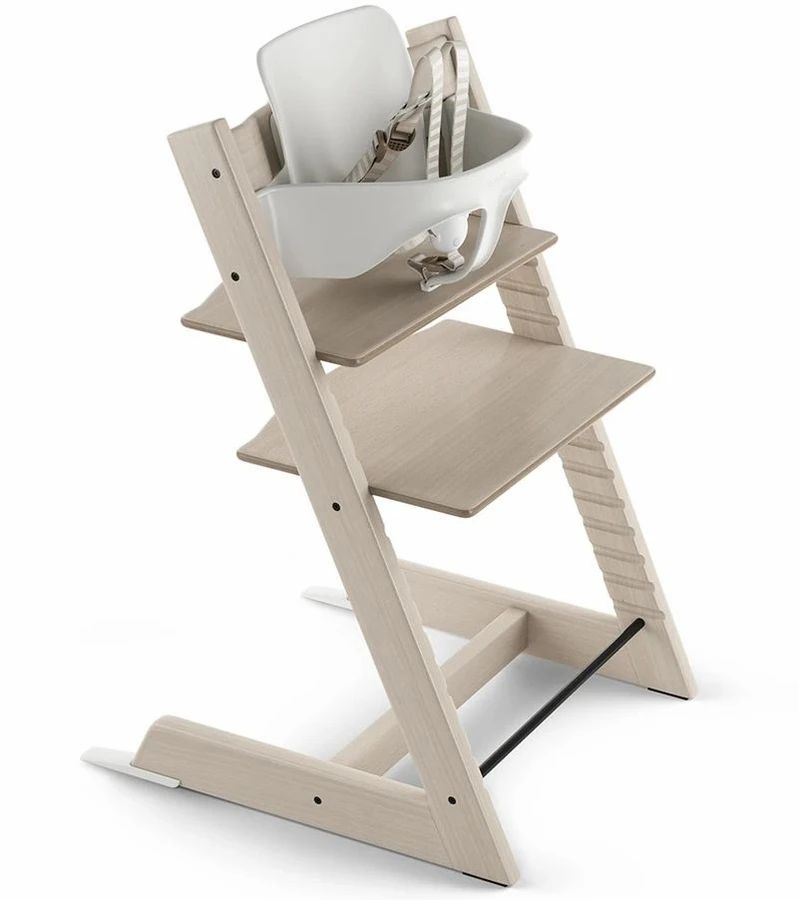 Stokke Tripp Trapp Complete High Chair Bundle - Whitewash / Robot Grey - Image 2